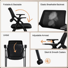 Niaja Foldable Training Chair Nesting BIFMA-Certified Chairs Stackable (Set of 2)!! BRAND NEW - WE DO NOT SHIP!!
