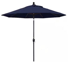 9 ft. Aluminum Push Tilt Patio Umbrella in Navy Blue Olefin! (NEW)