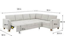 Thomasville Dillard Convertible Sleeper Sectional! (NEW & ASSEMBLED!)