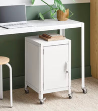 Metal Rolling Locker Storage Cabinet with Lock, White! (NEW)