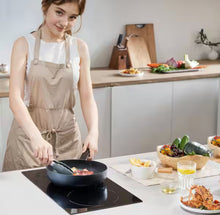 Electric Cooktop, 12 in. 2 Burners Built-in Electric Stove Top, 3000 W Ceramic Top Radiant Cooktop, with Glass Panel! (NEW IN BOX)