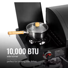 Royal Gourmet 2-Burner Propane Gas and Charcoal Combo Grill with Side Burner in Black, Dual Fuel Grill, 823 Sq. In. Cooking Area! (NEW IN BOX)