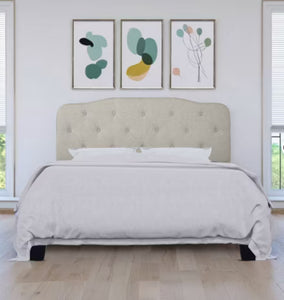 Home Design Angela Headboard, Warm Grey, Queen! (NEW IN BOX)