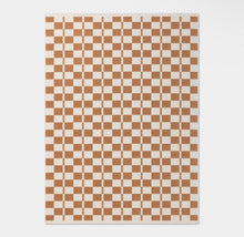 6'x9' Check Rectangular Woven Outdoor Area Rug Brown - Room Essentials - WE DO NOT SHIP!!