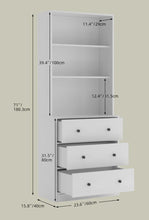 Marta 71'' H X 23.6'' W Standard Bookcase Cabinet