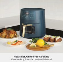 Thyme & Table 6QT Air Fryer, with ThymeCrisp™ and Ceramic-Coated Nonstick Basket, Atlantic Blue!! WE DO NOT SHIP!!