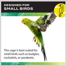 Rawlings 18'' Plastic Flat Top Table Top Bird Cage with Perch- WE DO NOT SHIP!!