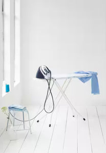 Brabantia Ironing Board C with Solid Steam Unit Holder, Cotton Flower Cover and White Frame! (NEW)