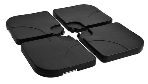 Outsunny 39.75 in. Offset Patio Umbrella Base Weight Set in Black (4-Piece)!! NEW IN BOX!!
