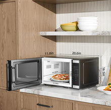 Hamilton Beach 1.1 cu ft CounterTop Microwave Oven, 1000 Watts, Stainless Steel