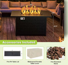 eVita 43 in. 50000BTU Propane Fire Pit Table Modern Outdoor Gas Fire Table with Fire Rocks!! NEW IN BOX!!