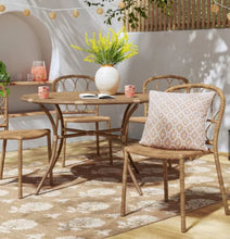 Britanna Stackable Patio Chair Beige, Set of 4! (NEW IN BOX)