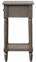 French Country Dark Gray Wirebrush Khloe Accent Table! (NEW IN BOX)
