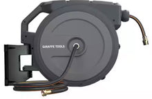 Garden Retractable Hose Reel-5/8 in.-90 ft., Metal Bracket, Wall Mounted, Dark Grey! (BRAND NEW IN BOX)