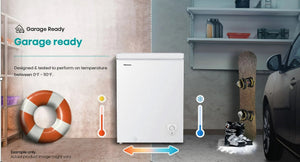 Hisense Garage Ready 5 cf ft Chest Freezer- White- new - scratch and dent - work great!