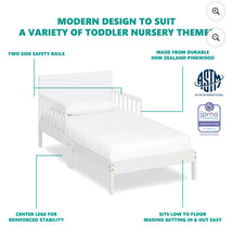 Dream on Me Brookside Toddler Bed, White- new in box