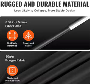 Bed Tent, Pongee Fabric, 3 Doors Breathable Dream Tent with 0.37 in. Fiber Poles on Bed Privacy, Blackout Bed Canopy! (NEW IN BOX)