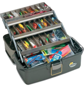 Plano Large 3-Tray with Top Access Tackle Box, Gray, Pack of 1!! NEW OUT OF BOX!!