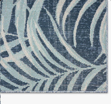 Tommy Bahama Malibu Palm Springs Coastal Indoor/Outdoor Area Rug, Blue/Navy - 10’2” x 7’10”!