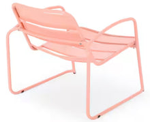 Cowan Matte Coral 3-Piece Metal Outdoor Patio Conversation Seating Set! (NEW & ASSEMBLED - SCRATCHED)