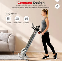 Sunny Health & Fitness Manual Treadmill - Compact Foldable Exercise Machine for Running and Cardio Training! (NEW & ASSEMBLED)