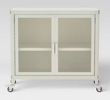 2 Door Metal Rolling Locker Storage Cabinet White - Room Essentials! (NEW IN BOX)