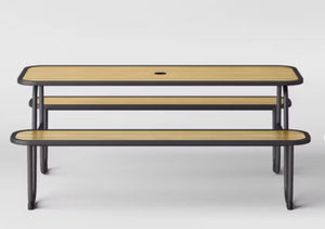 Picnic Rectangle Table Black - Room Essentials! (NEW IN BOX)
