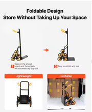 Stair Climbing Cart, 440 lbs. Stair-Climbing Capacity, Heavy-Duty Folding Trolley Cart, Telescoping Handle, Hand Truck- new and assembled