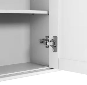 Home Decorators Collection Ashburn 24 in. W x 8 in. D x 27 in. H Bathroom Storage Wall Cabinet in White!! NEW IN BOX!!