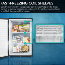 Whynter Energy Star 3.0 Cubic feet Upright Freezer, 21" D x 19.5" W x 33.5" H, 3, Stainless Steel!! BRAND NEW!!