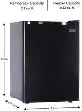 Magic Chef 2.6 cu. ft. Mini Fridge in Black, ENERGY STAR! (BRAND NEW - MINOR DENTS)