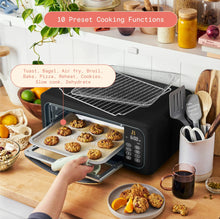 Beautiful Infrared Air Fry Toaster Oven, 9-Slice, 1800 W, Black Sesame by Drew Barrymore!! NEW OUT OF BOX(MISSING CRUMB TRAY!!