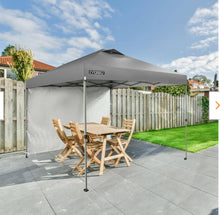 Everbilt 10 ft. x 10 ft. White Commercial Instant Canopy-Pop Up Tent (BRAND NEW) With  1 removable wall panel included- new