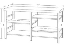 Adjustable Storage TV Stand, Black! (NEW IN BOX)
