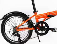 ZiZZO Via 7 Speed 20" Folding Cruiser Bike - Metallic Orange! (NEW & ASSEMBLED)