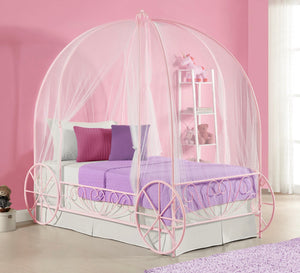 DHP Metal Twin Carriage Bed, Pink!! NEW IN BOX!!
