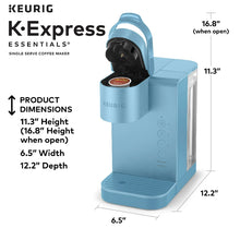 Keurig K-Express Essentials Sky Blue Single-Serve K-Cup Pod Coffee Maker!! VERY LIGHTLY USED(TESTED WORKS GREAT)!!