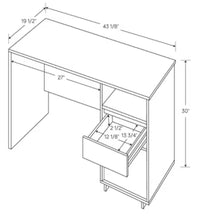 Writing Desk with Drawers White - Room Essentials