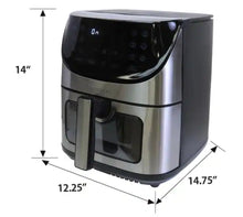 Kenmore 8 Qt. Silver Air Fryer with Digital Touch Screen, 12-Cooking Presets!! NEW IN BOX!!