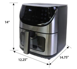 Kenmore 8 Qt. Silver Air Fryer with Digital Touch Screen, 12-Cooking Presets!! NEW IN BOX!!