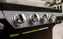 Nexgrill 4-Burner Propane Gas Grill in Black with Stainless Steel Main Lid!! NEW & ASSEMBLED (MISSING 2 BURNER COVERS)!!