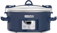 Crock-Pot 7qt Cook & Carry One Touch Programmable Slow Cooker Poseidon Blue: Locking Lid, Dishwasher-Safe Parts! (NEW IN BOX)
