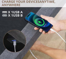 Luxury Black Full Electric Adjustable Bed Frame with Wireless Remote and 2-USB Ports, Head and Foot Incline! (NEW IN BOX)