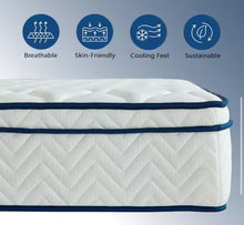 Sweet Feelings King Mattress-Medium Firm, Memory Foam and Innerspring, Mattress in a Box