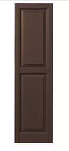 Ply Gem 15 in. x 51 in. Raised Panel Polypropylene Shutters Pair in Terra Brown!! NEW IN BOXES(2)!!