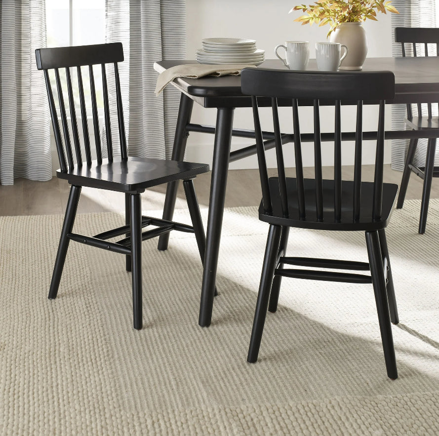 Better Homes & Gardens 4-Pack Indoor Black Gerald Dining Chairs!! NEW IN BOXES(2)!!