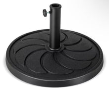 40 lbs. Round Weighted Patio Umbrella Base Heavy-Duty Table Market Stand Outdoor in Black