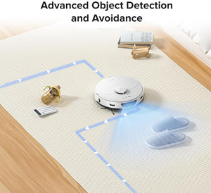 roborock S7 Max Ultra Robot Vacuum and Mop Combo, Auto Mop Drying and Washing, Self-Emptying and Refilling, 5500Pa Suction, Reactive Tech Obstacle Avoidance, White (RockDock Ultra Series)! (NEW IN BOX)