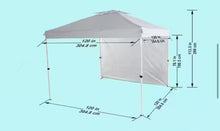 Everbilt 10 ft. x 10 ft. White Commercial Instant Canopy-Pop Up Tent (BRAND NEW) With  1 removable wall panel included