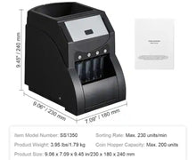 Skyhalo USD Coin Sorter, Coin Sorter Machine for USD Coin 1￠ 5￠ 10￠ 25￠, Sorts up to 230 Coins/min, Coin Sorter! (NEW IN BOX)